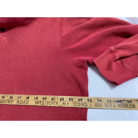 Men's Roundtree & Yorke Size XL Faded Red Button Lightweight sweater - Picture 4 of 9